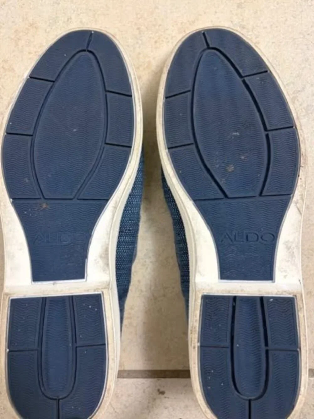 ALDO Men's Glamosa Boat Shoe Size 8 Blue Tan White